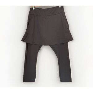 Renwick Skort Leggings Womens M Gray Golf Tennis Pickleball Athleisure Modest